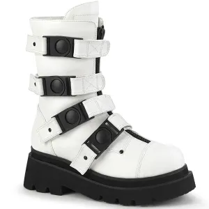 RENEGADE-55  White Vegan Leather