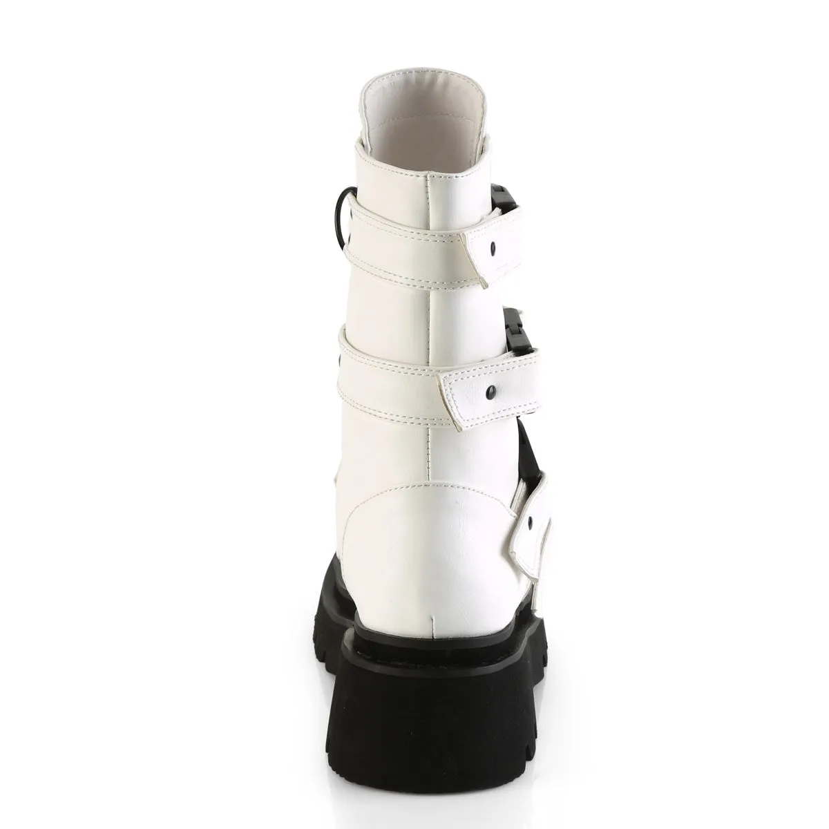 RENEGADE-55  White Vegan Leather