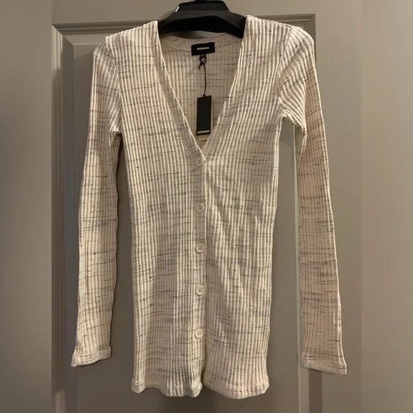 Revolve Monrow Ribbed Cotton Cozy Cardigan Size Large NWT Fall Essential