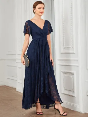 Roycebridal Steph lace mother of the bride gown with sleeve in navy Express NZ wide