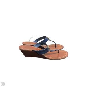 Sandals Designer By Tory Burch In Blue, Size: 8