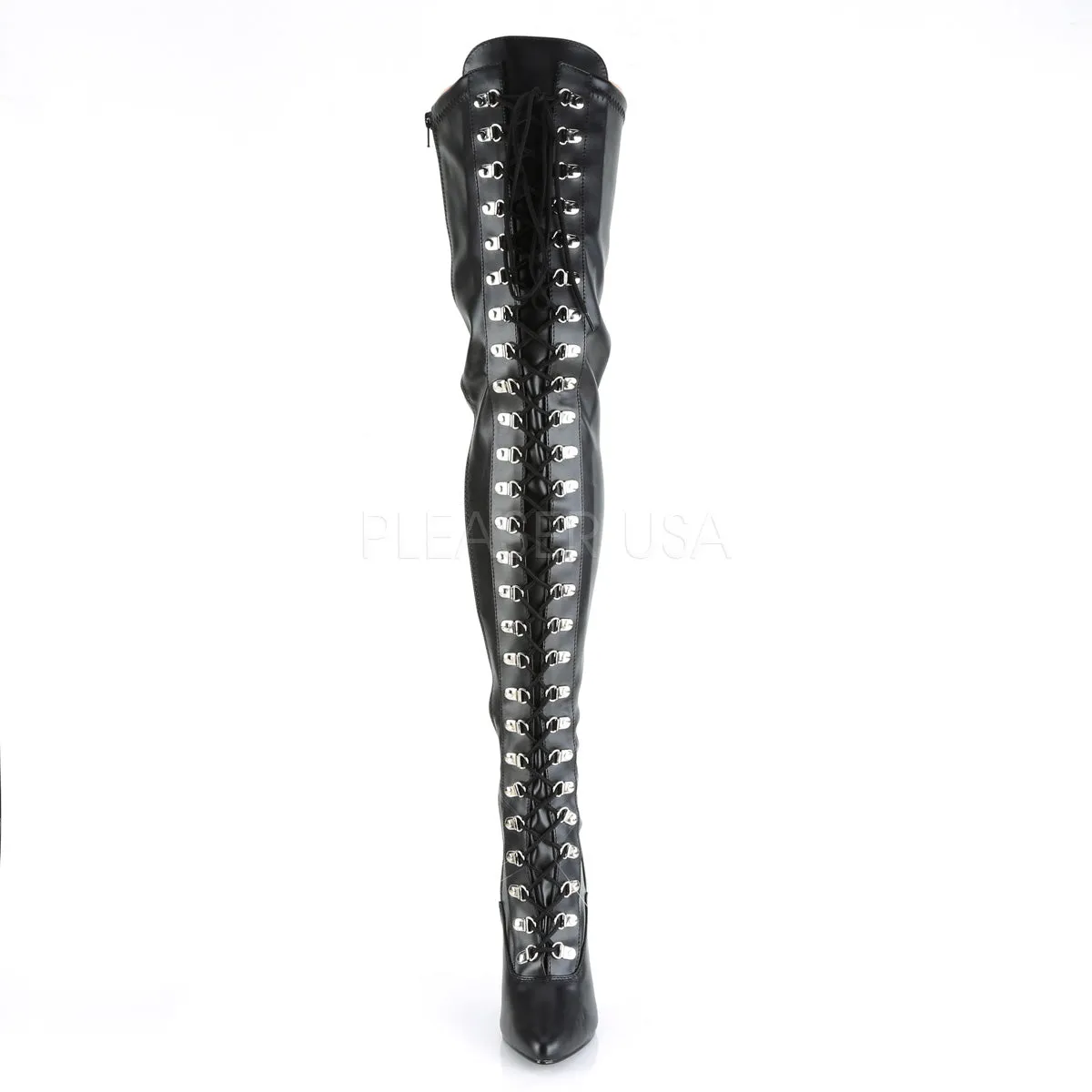 SEDUCE-3024  Black Str Faux Leather