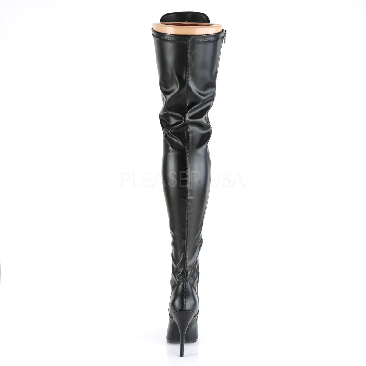 SEDUCE-3024  Black Str Faux Leather