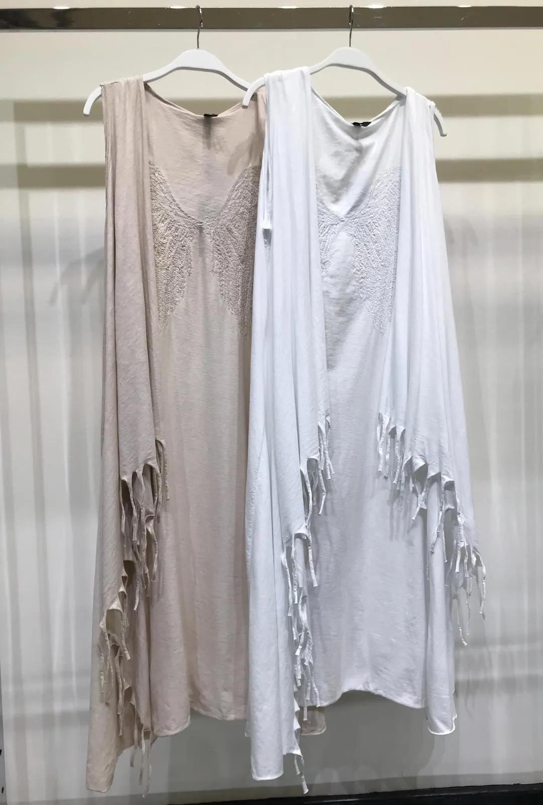 Sequin Wings Sleeveless Flowy Cardigan