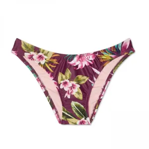 Shade & Shore Women's Tropical Cheeky Bikini Swim Bottom