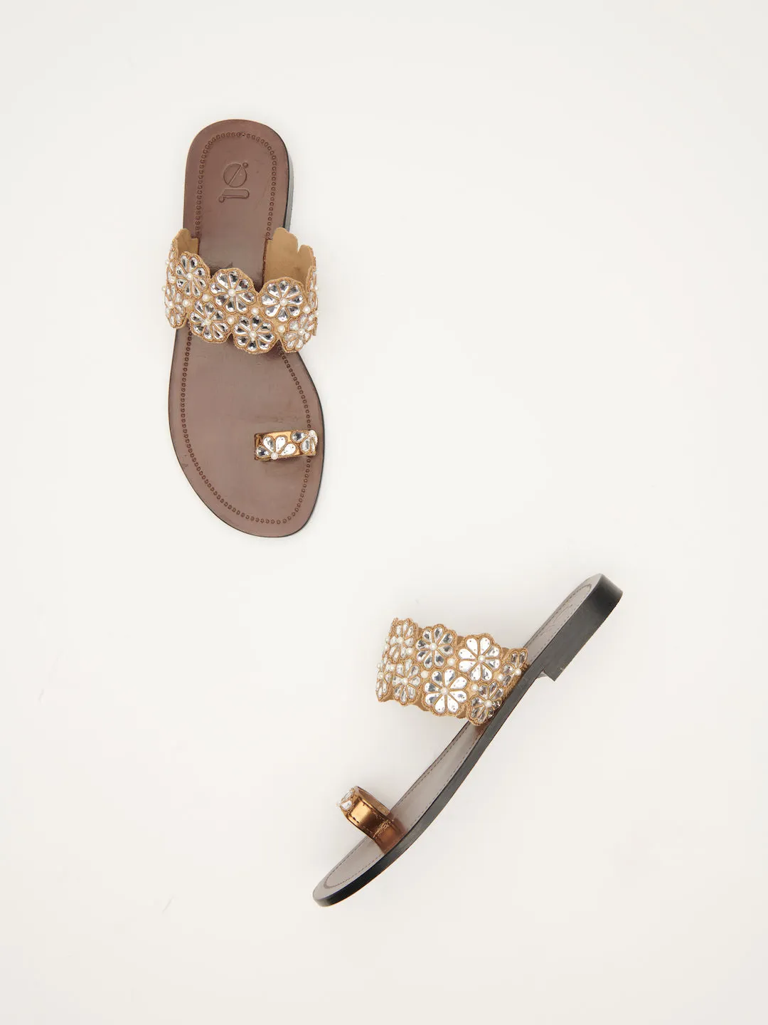 'SHISHA' HAND EMBROIDERED FLATS