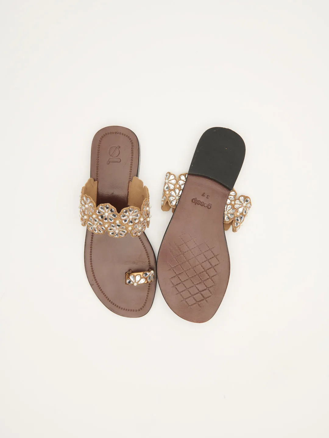 'SHISHA' HAND EMBROIDERED FLATS