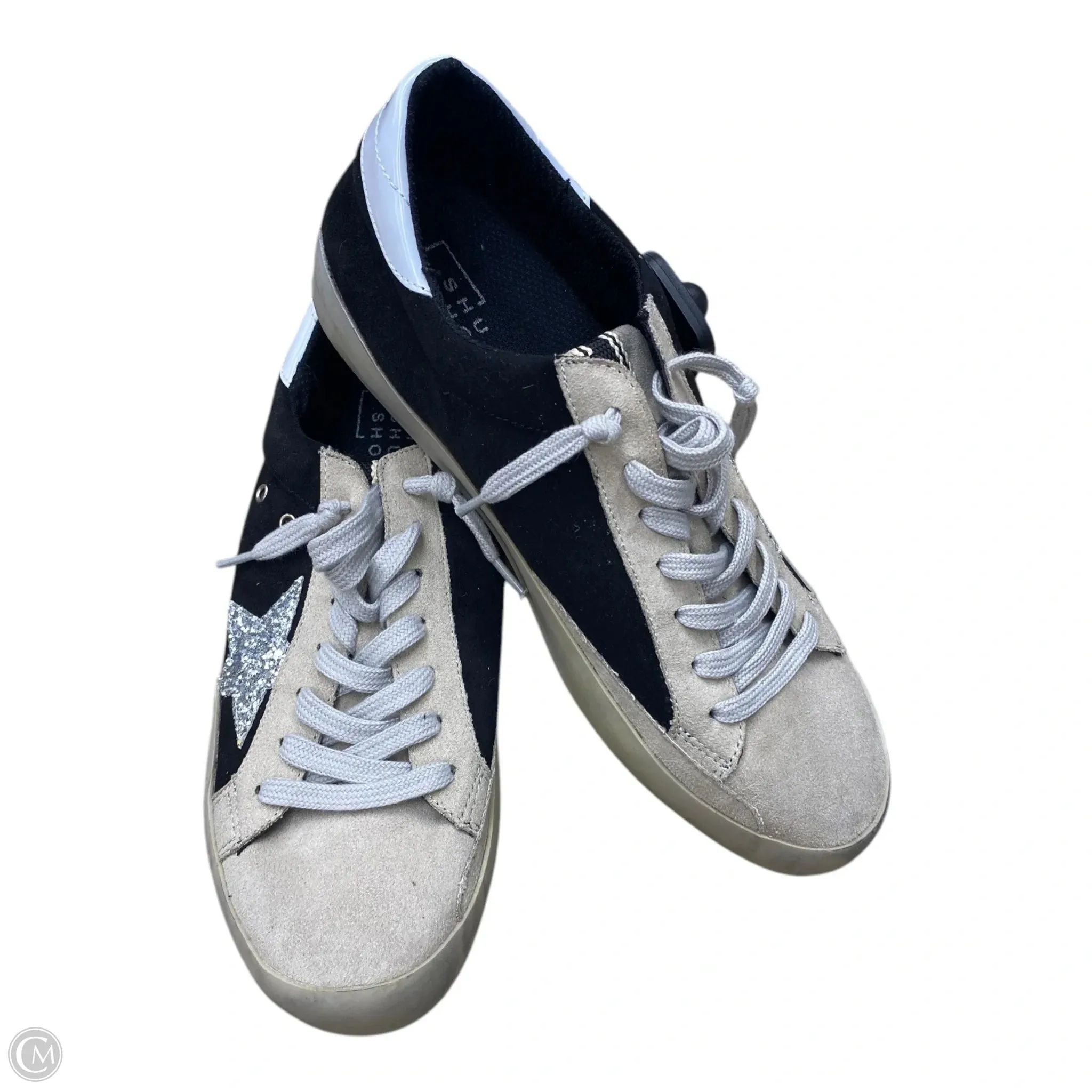Shoes Sneakers By Shu Shop In Black & Tan, Size: 9