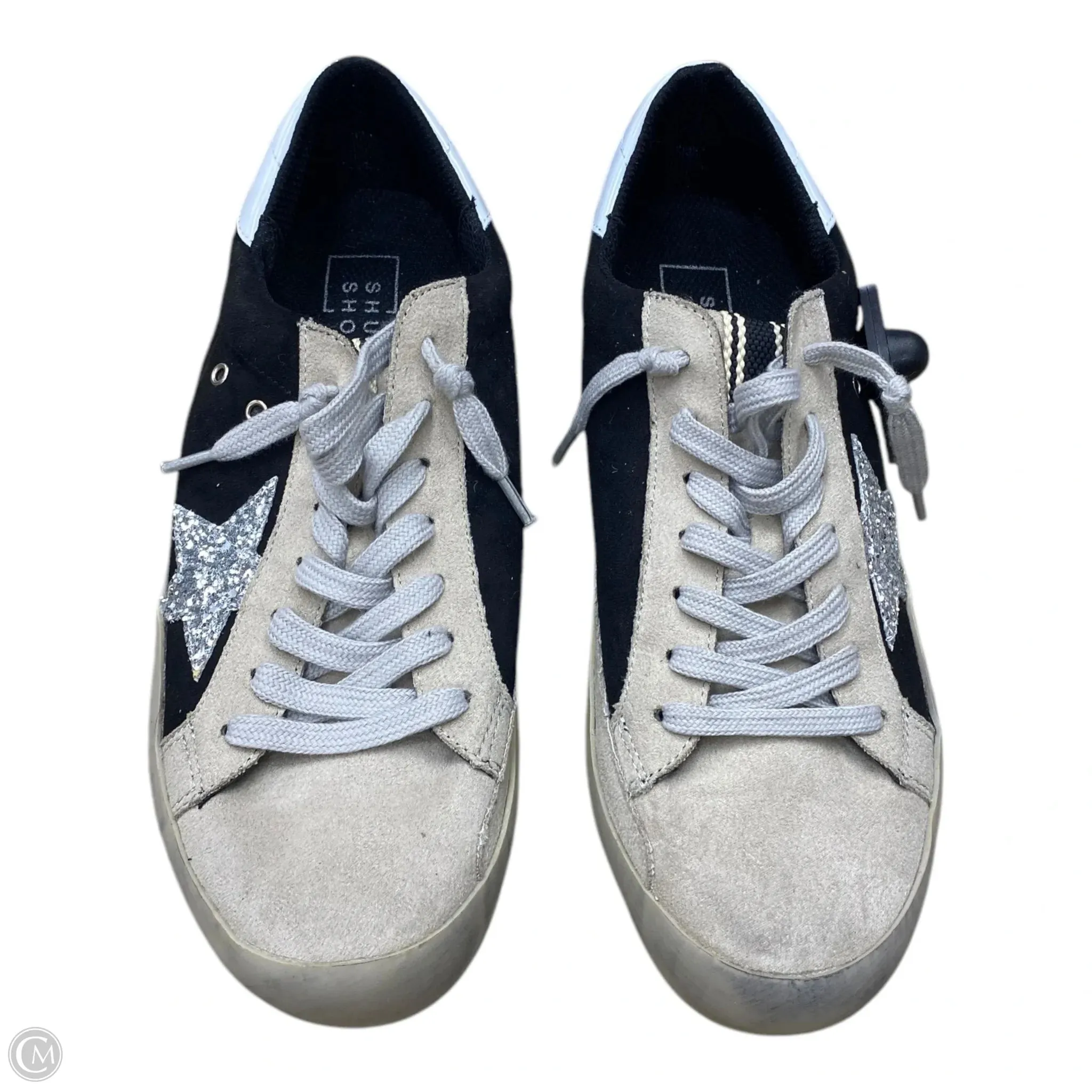Shoes Sneakers By Shu Shop In Black & Tan, Size: 9