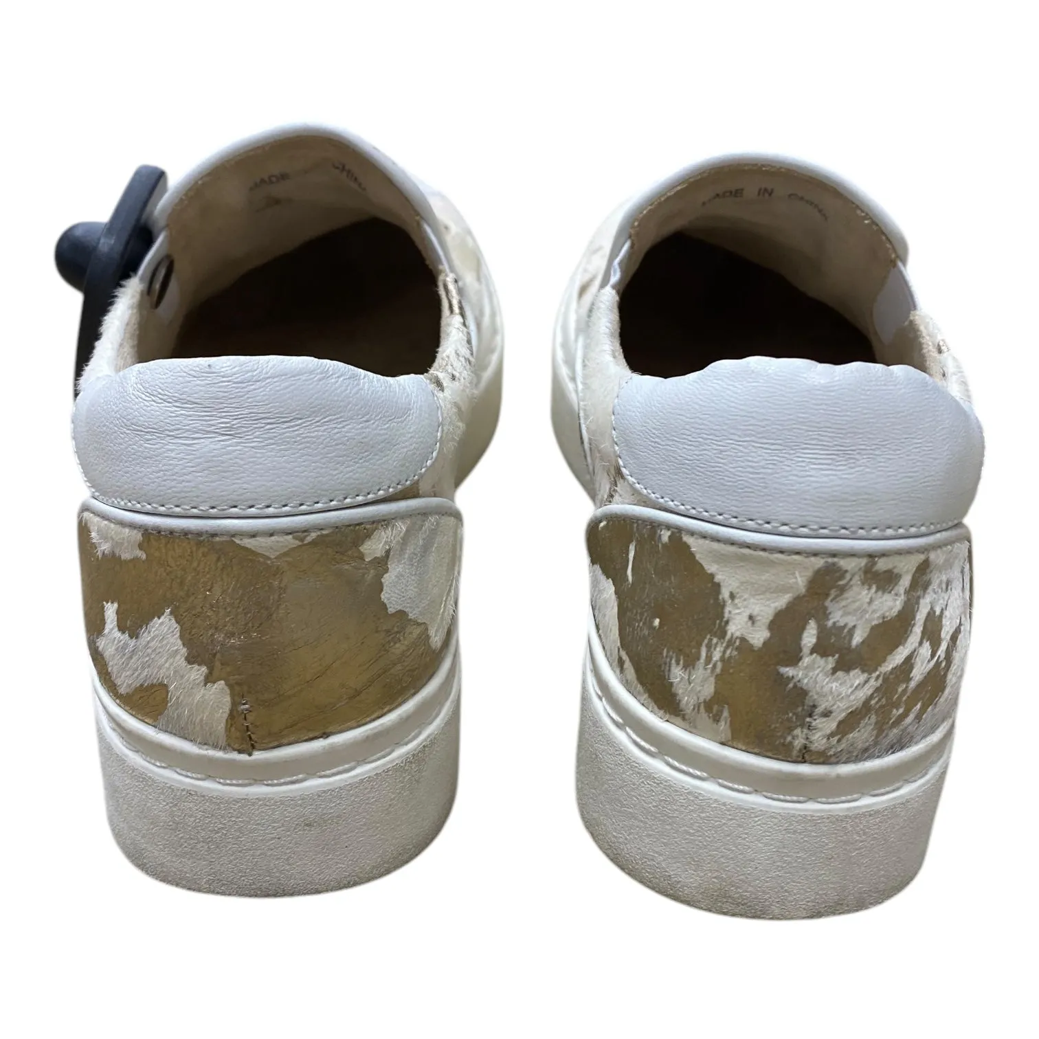 Shoes Sneakers By Vaneli In Cream, Size:5.5