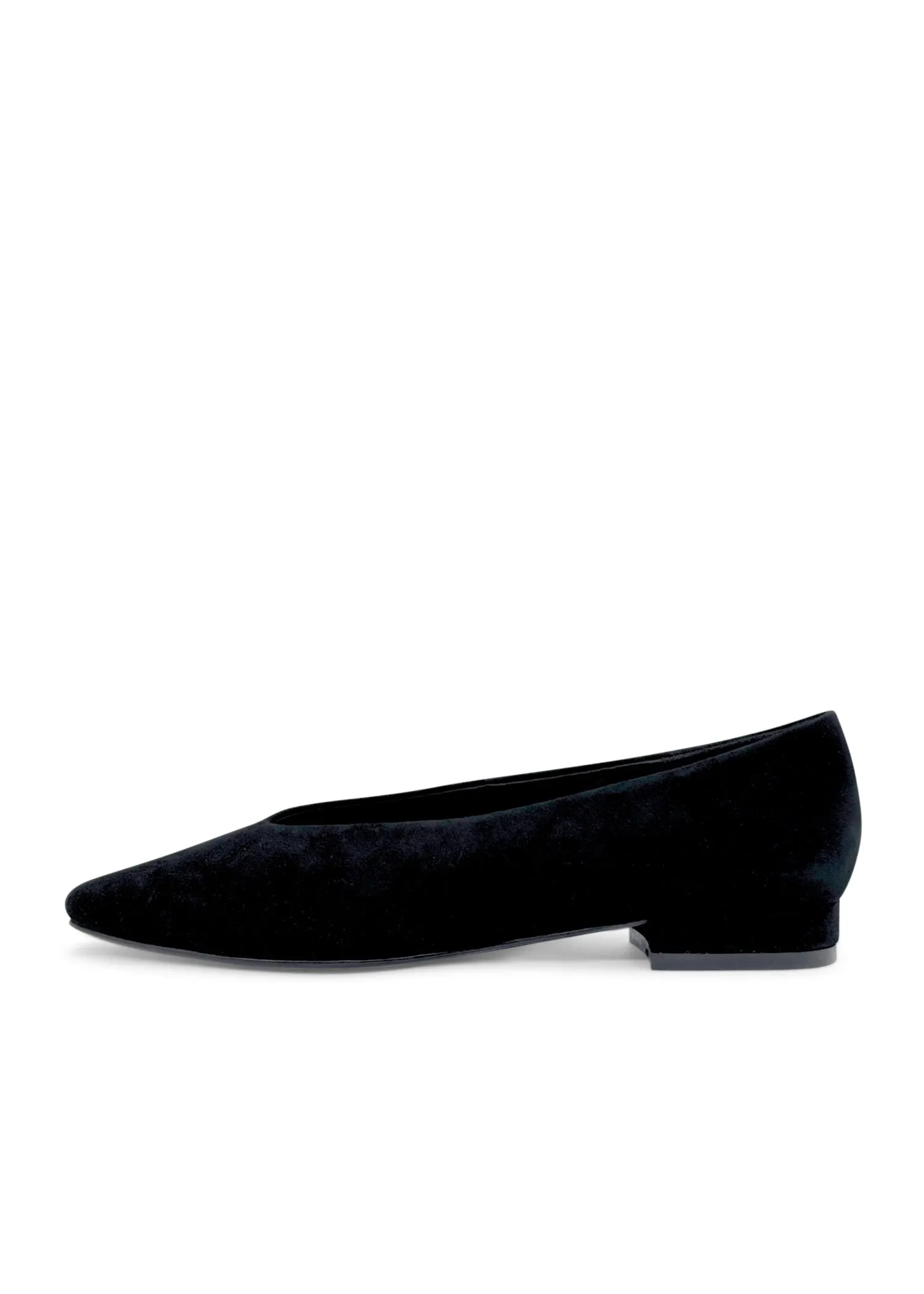 Slick Suede Ballet Flats