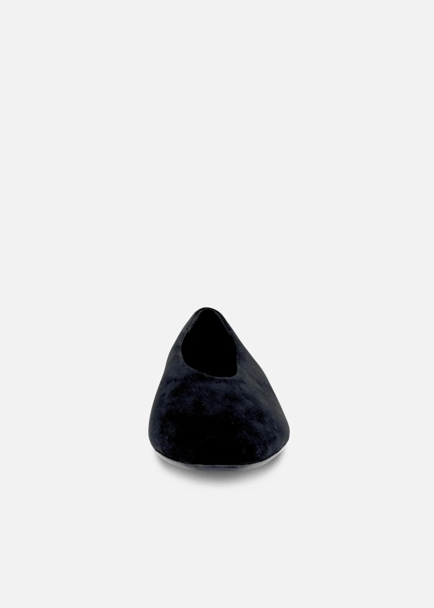 Slick Suede Ballet Flats