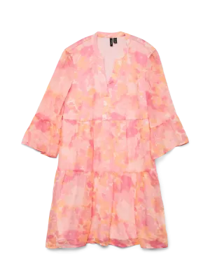 Smilla Watercolor Tiered Mini Dress