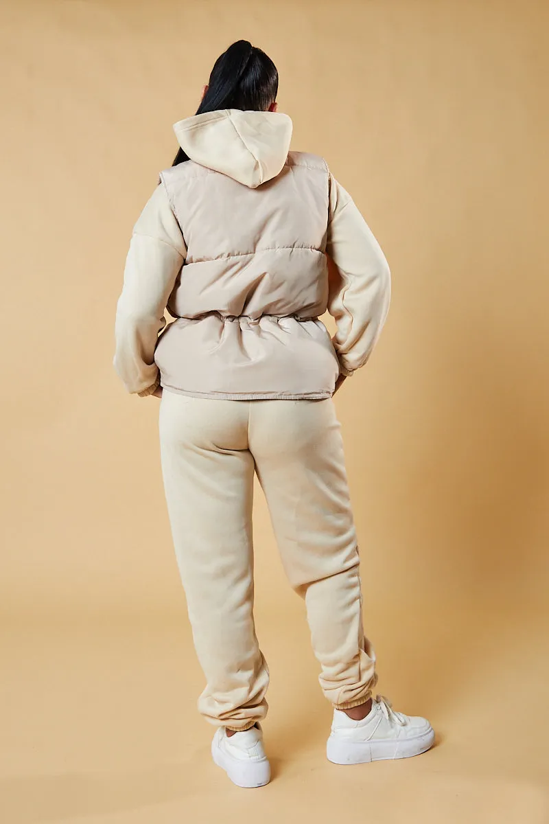 Stone Toggle Detail Cropped Gilet - Florence
