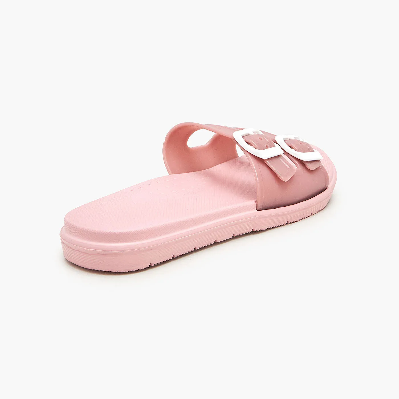 Strappy Buckled Slippers