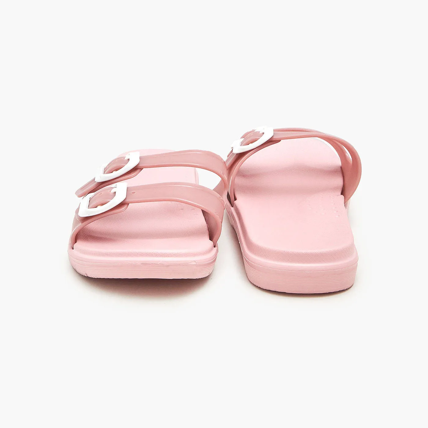 Strappy Buckled Slippers