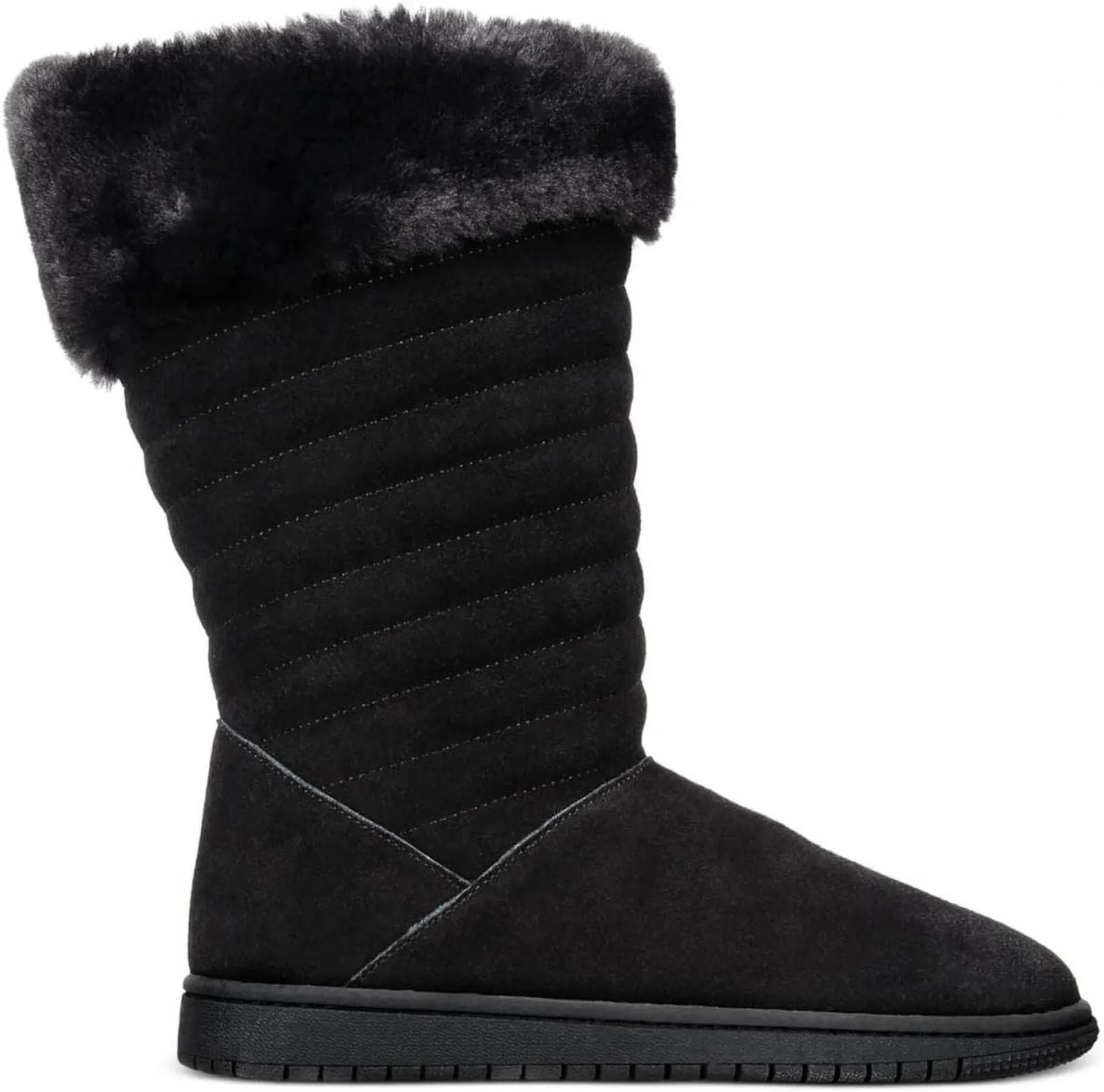 Style & Co. Womens Novaa Suede Winter & Snow Boots 10013336000 Black 9M