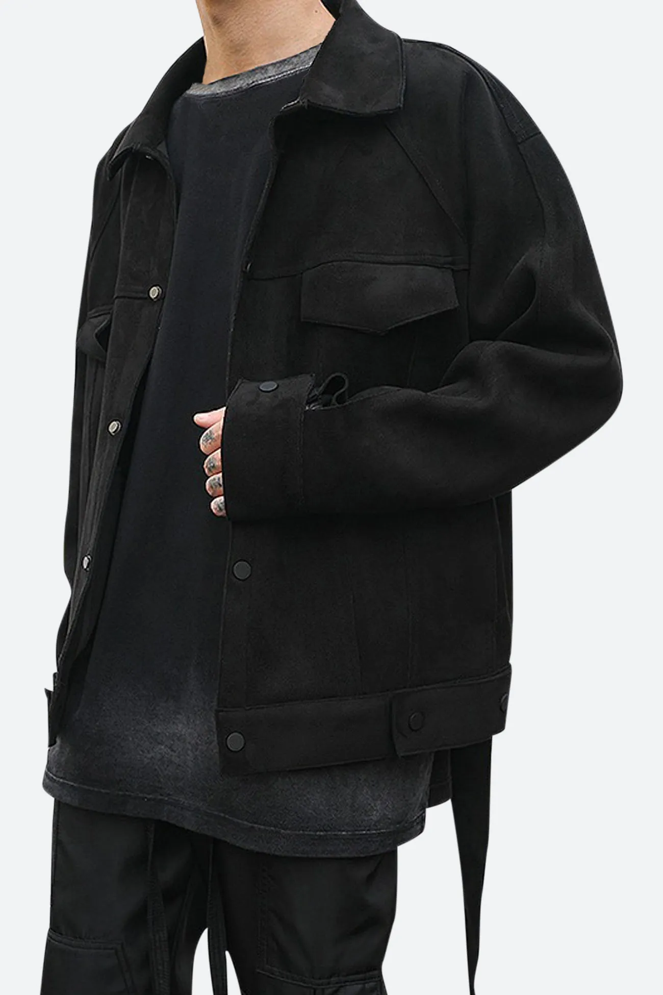 SUEDE TRUCKER