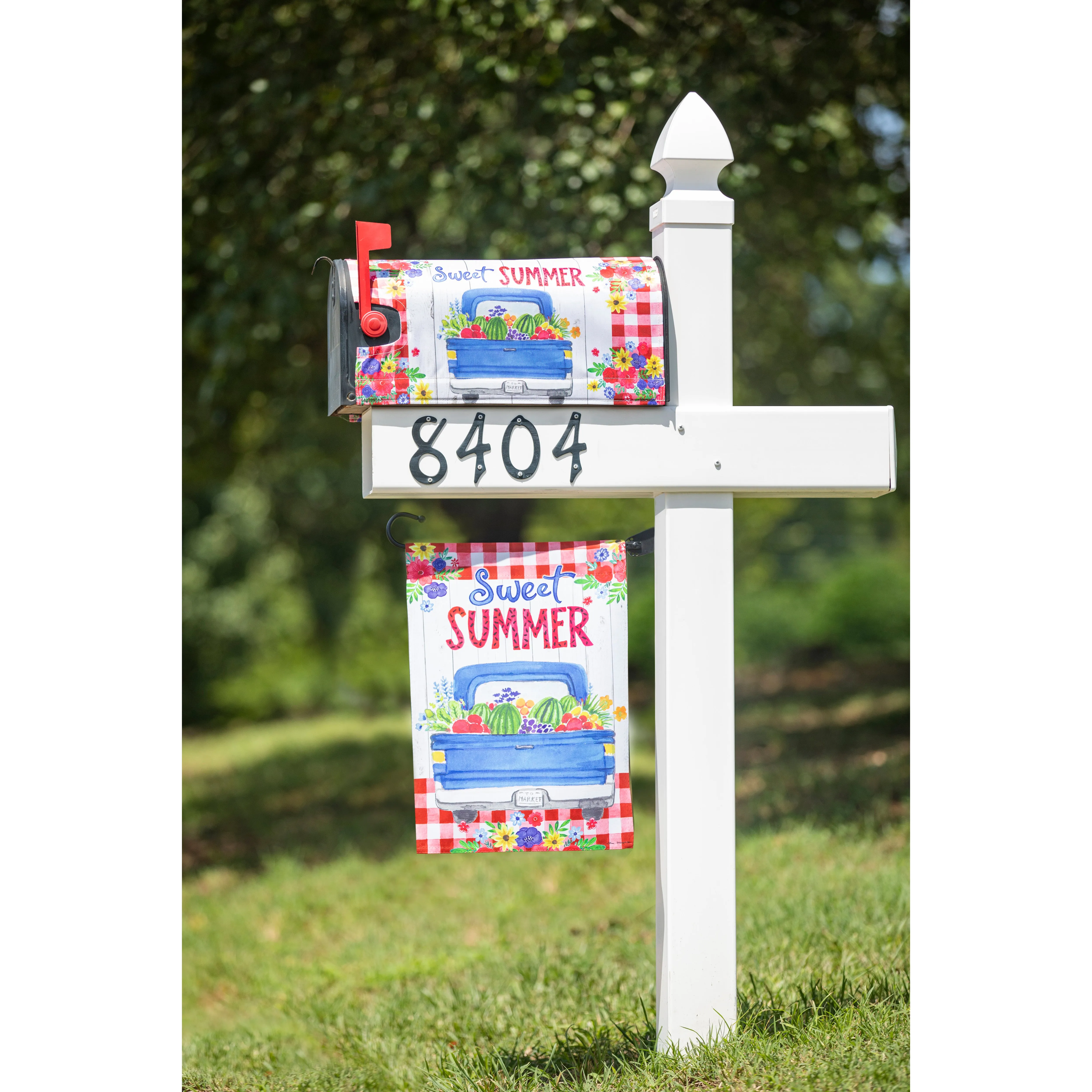 Sweet Summer Truck Garden Suede Flag,14s10933