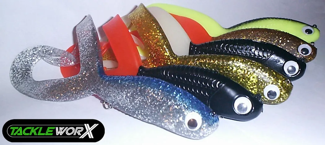 Tackle-Worx Twin Freak Soft Plastic Pike Lure