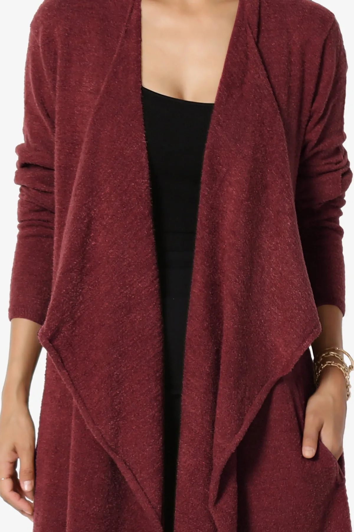 Tish Waterfall Longline Knit Cardigan