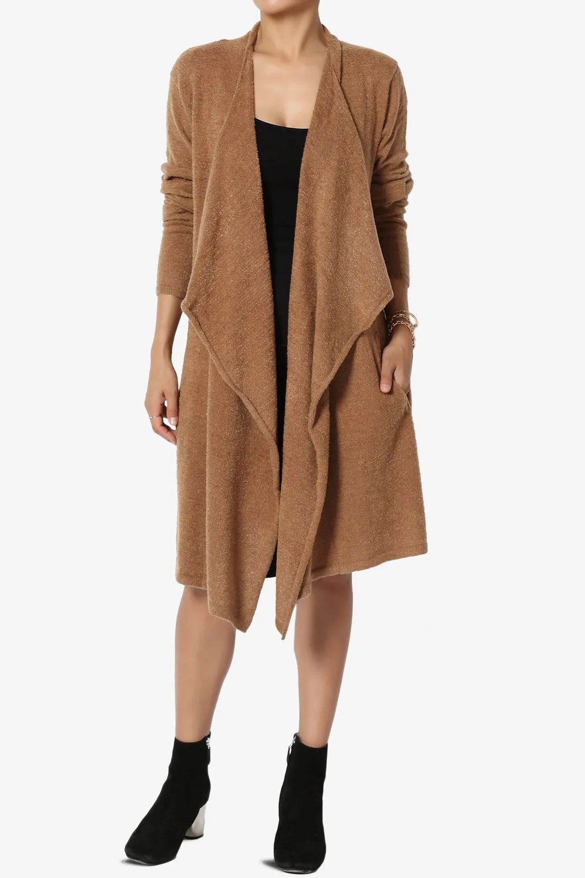Tish Waterfall Longline Knit Cardigan