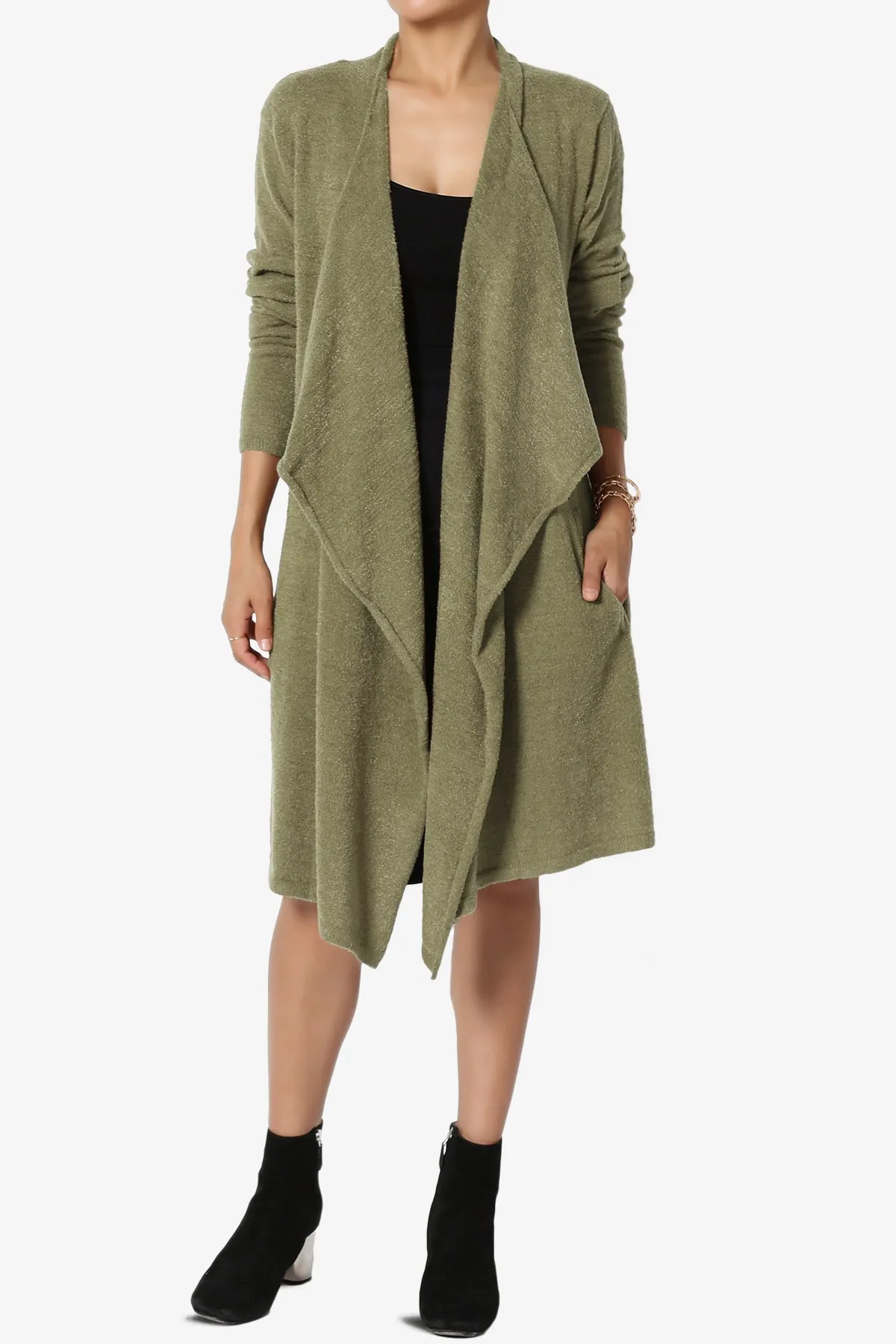 Tish Waterfall Longline Knit Cardigan
