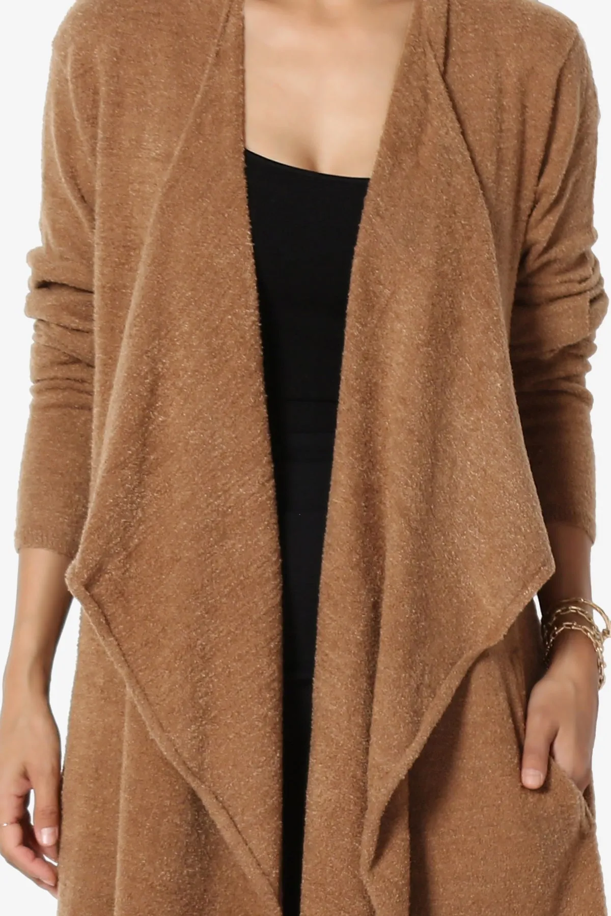 Tish Waterfall Longline Knit Cardigan