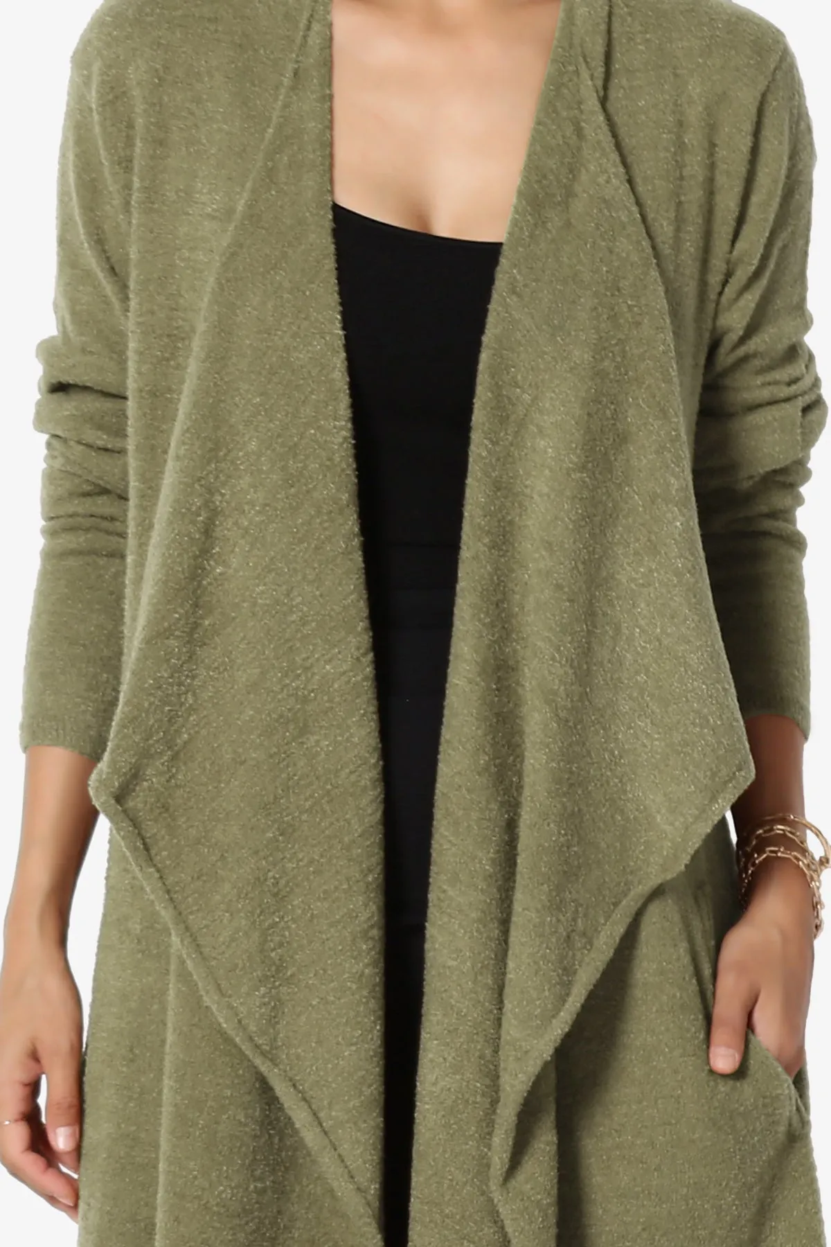 Tish Waterfall Longline Knit Cardigan