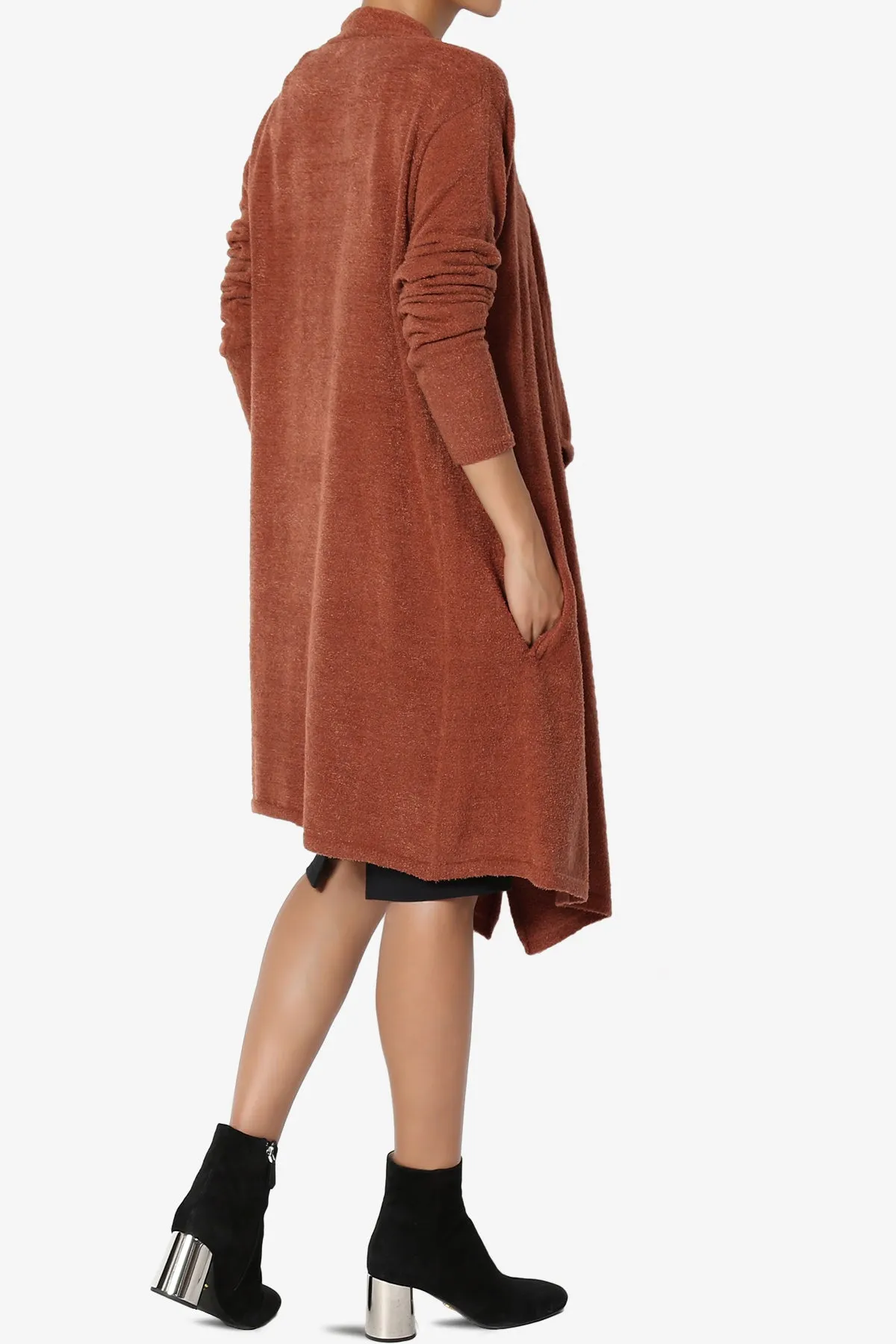 Tish Waterfall Longline Knit Cardigan