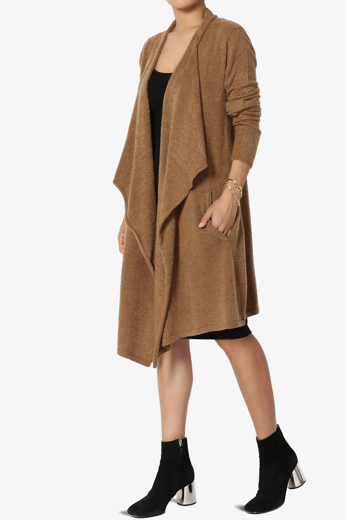 Tish Waterfall Longline Knit Cardigan