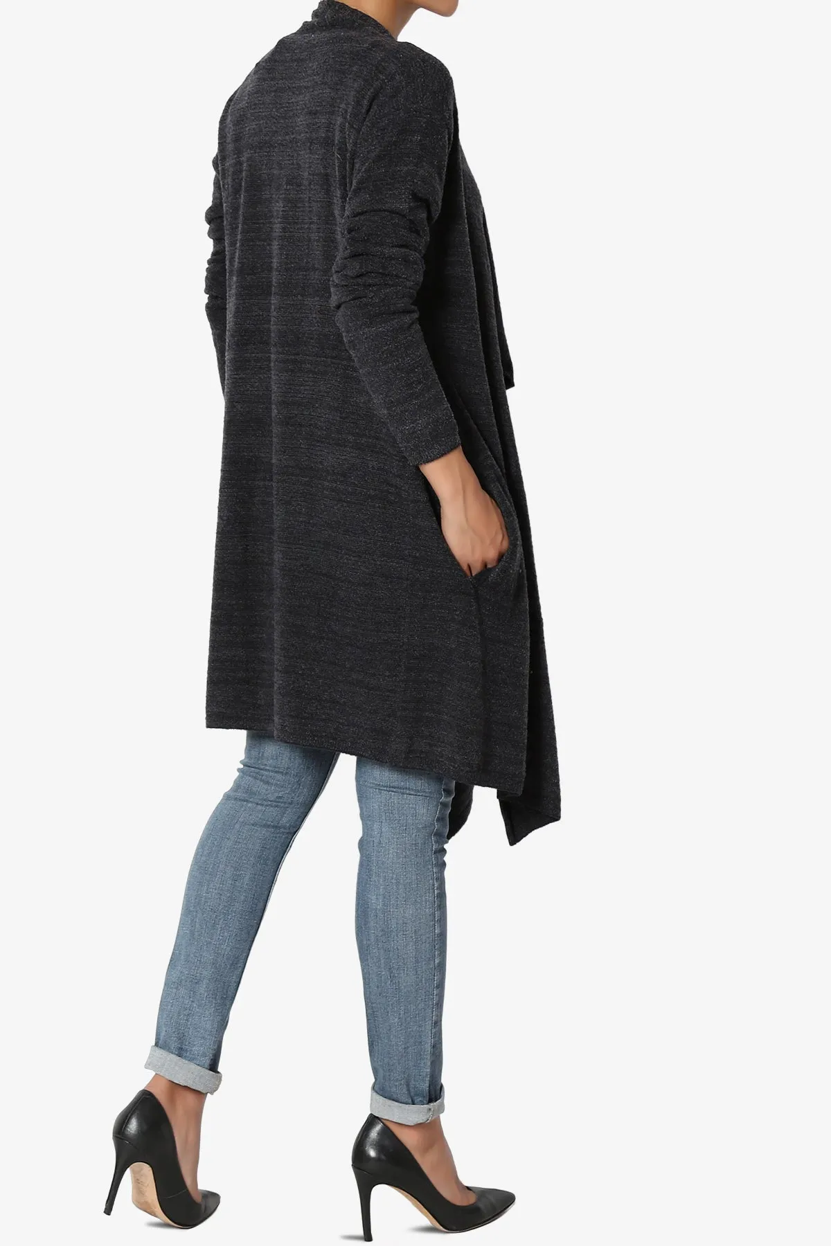 Tish Waterfall Longline Knit Cardigan
