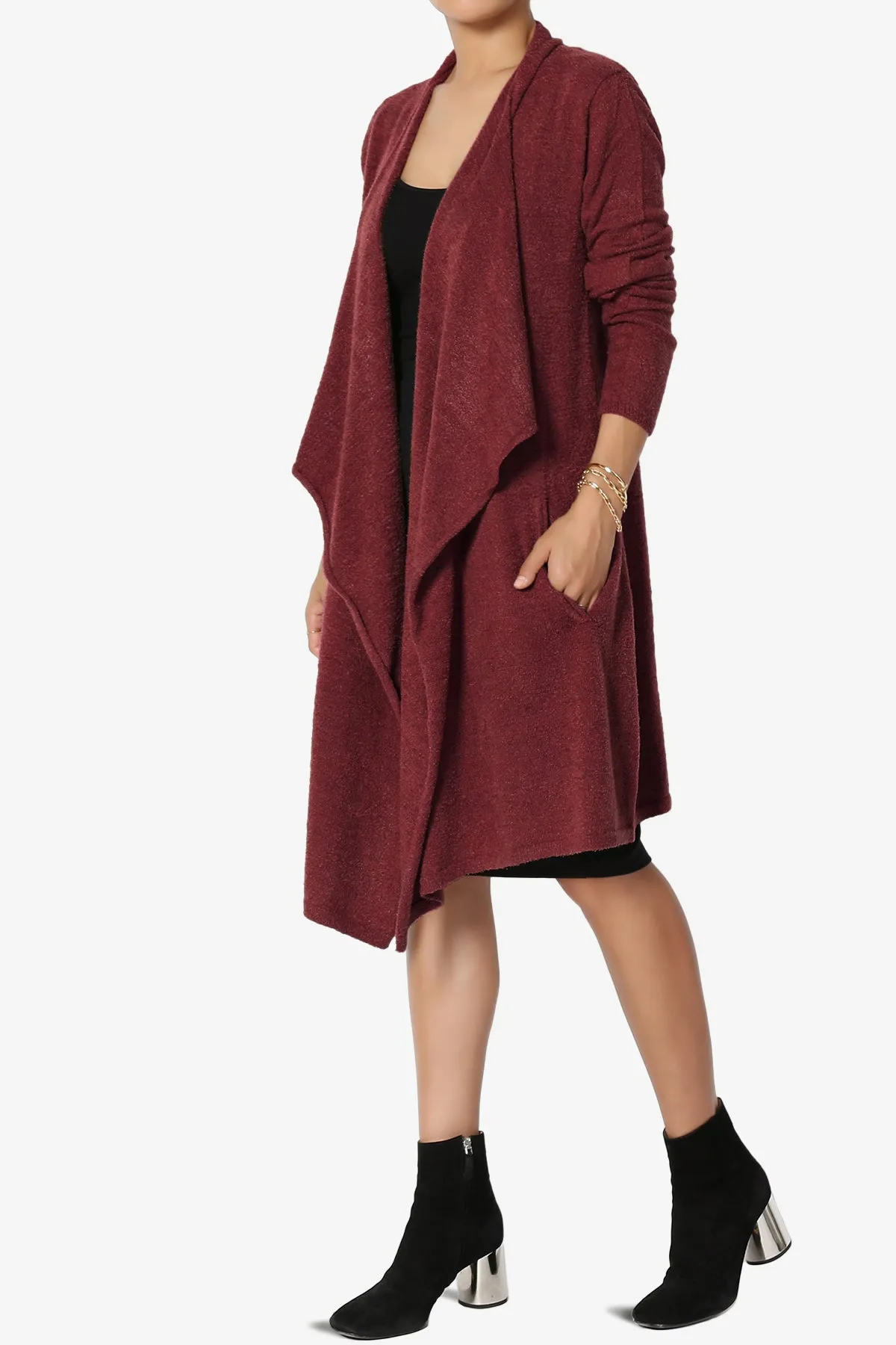 Tish Waterfall Longline Knit Cardigan