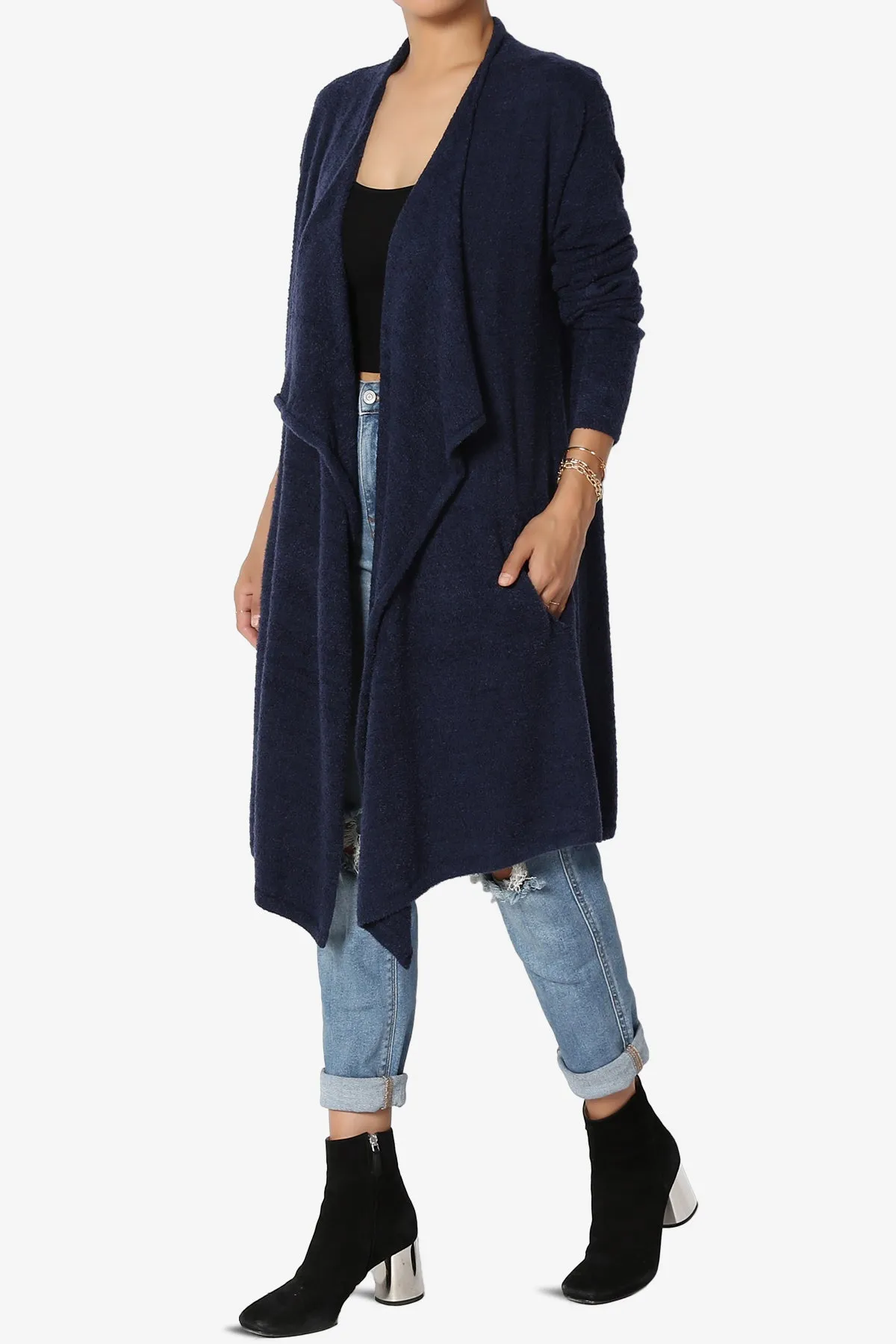 Tish Waterfall Longline Knit Cardigan