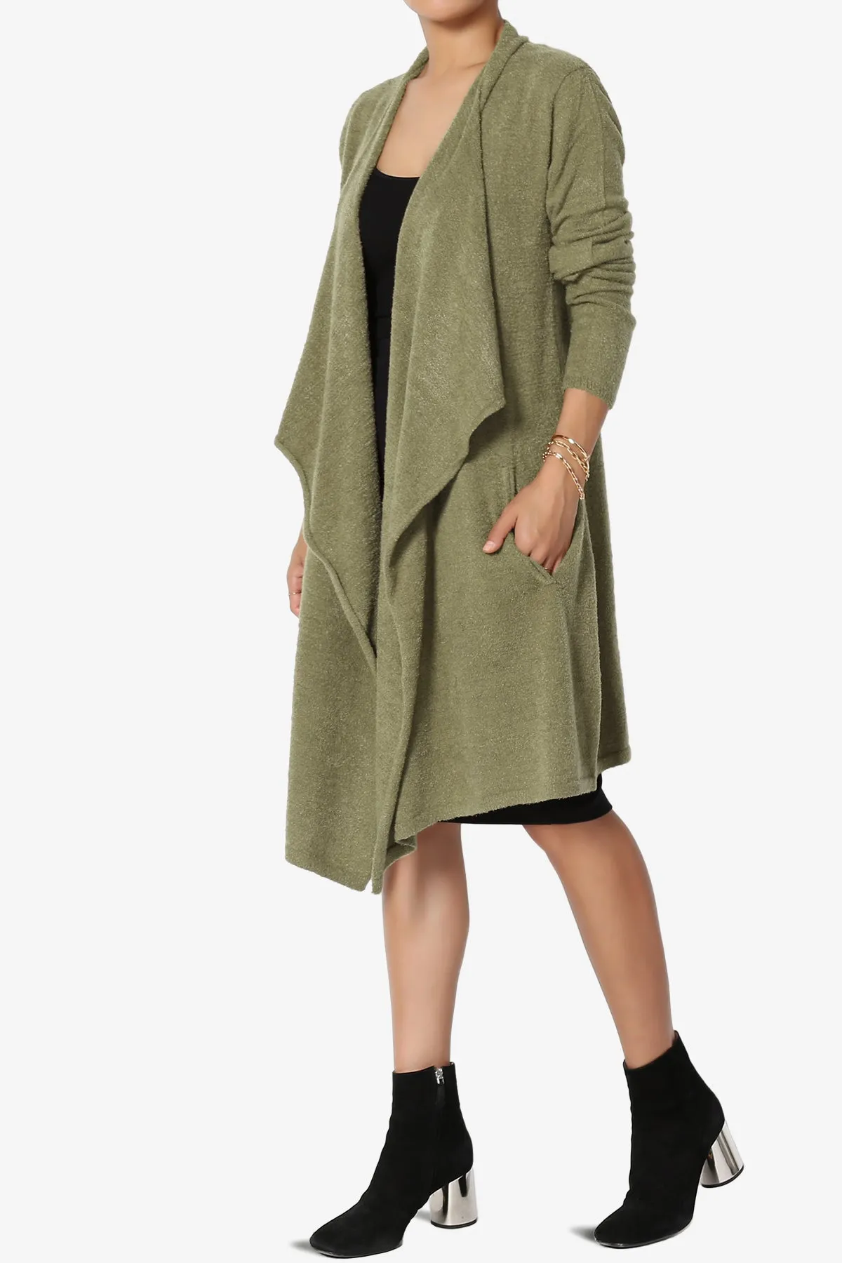 Tish Waterfall Longline Knit Cardigan