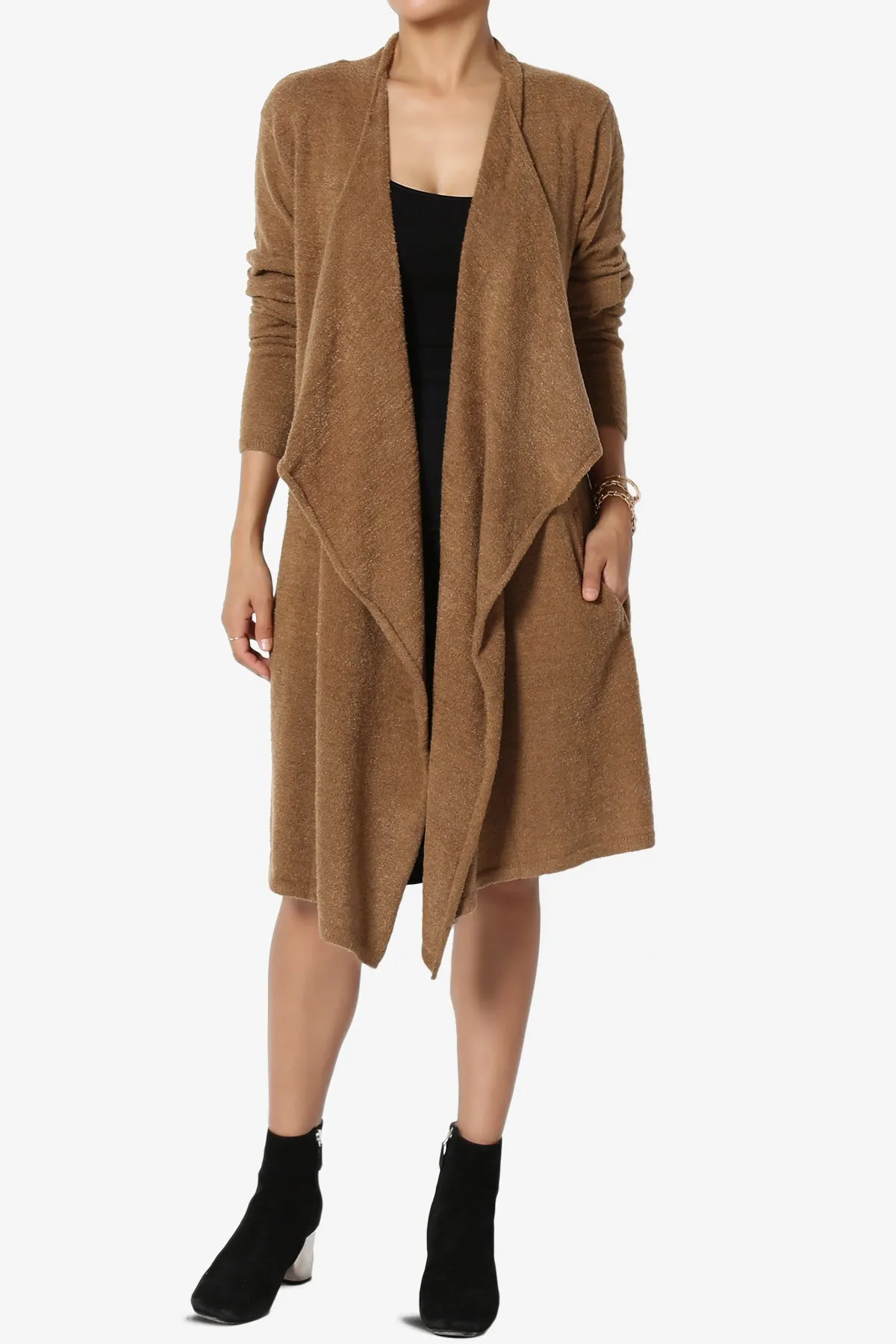 Tish Waterfall Longline Knit Cardigan