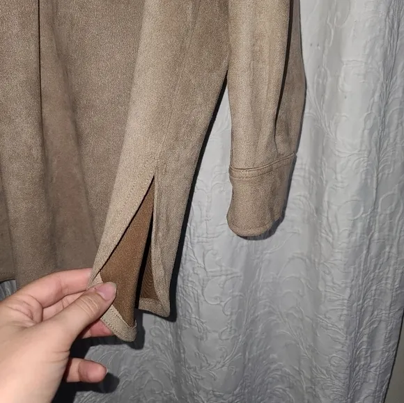 Truth fax suede fall shacket sz m