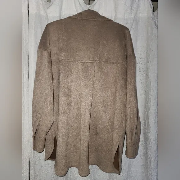 Truth fax suede fall shacket sz m