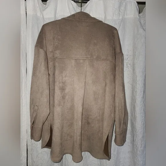 Truth fax suede fall shacket sz m