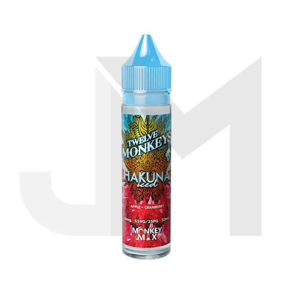 Twelve Monkeys Ice Age 50ml Shortfill 0mg (70VG/30PG)