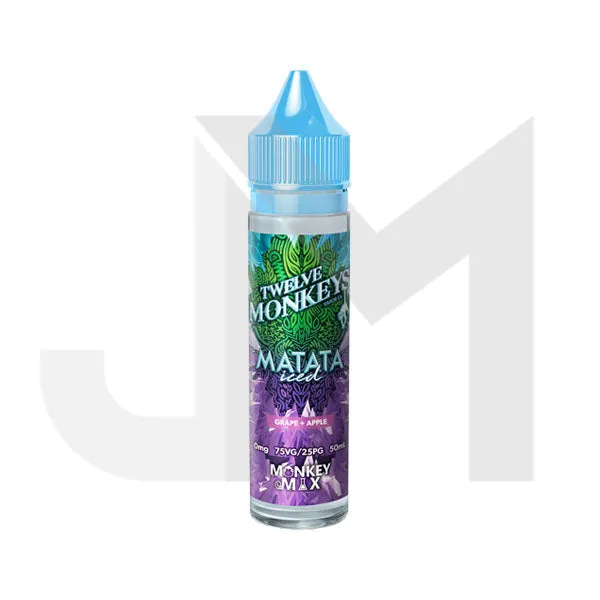 Twelve Monkeys Ice Age 50ml Shortfill 0mg (70VG/30PG)