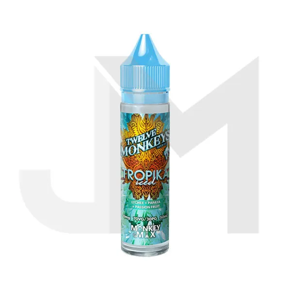 Twelve Monkeys Ice Age 50ml Shortfill 0mg (70VG/30PG)