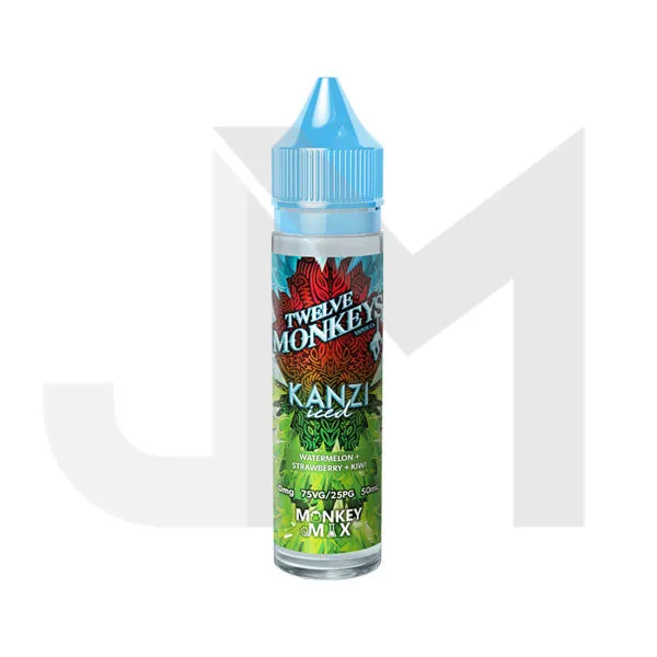 Twelve Monkeys Ice Age 50ml Shortfill 0mg (70VG/30PG)