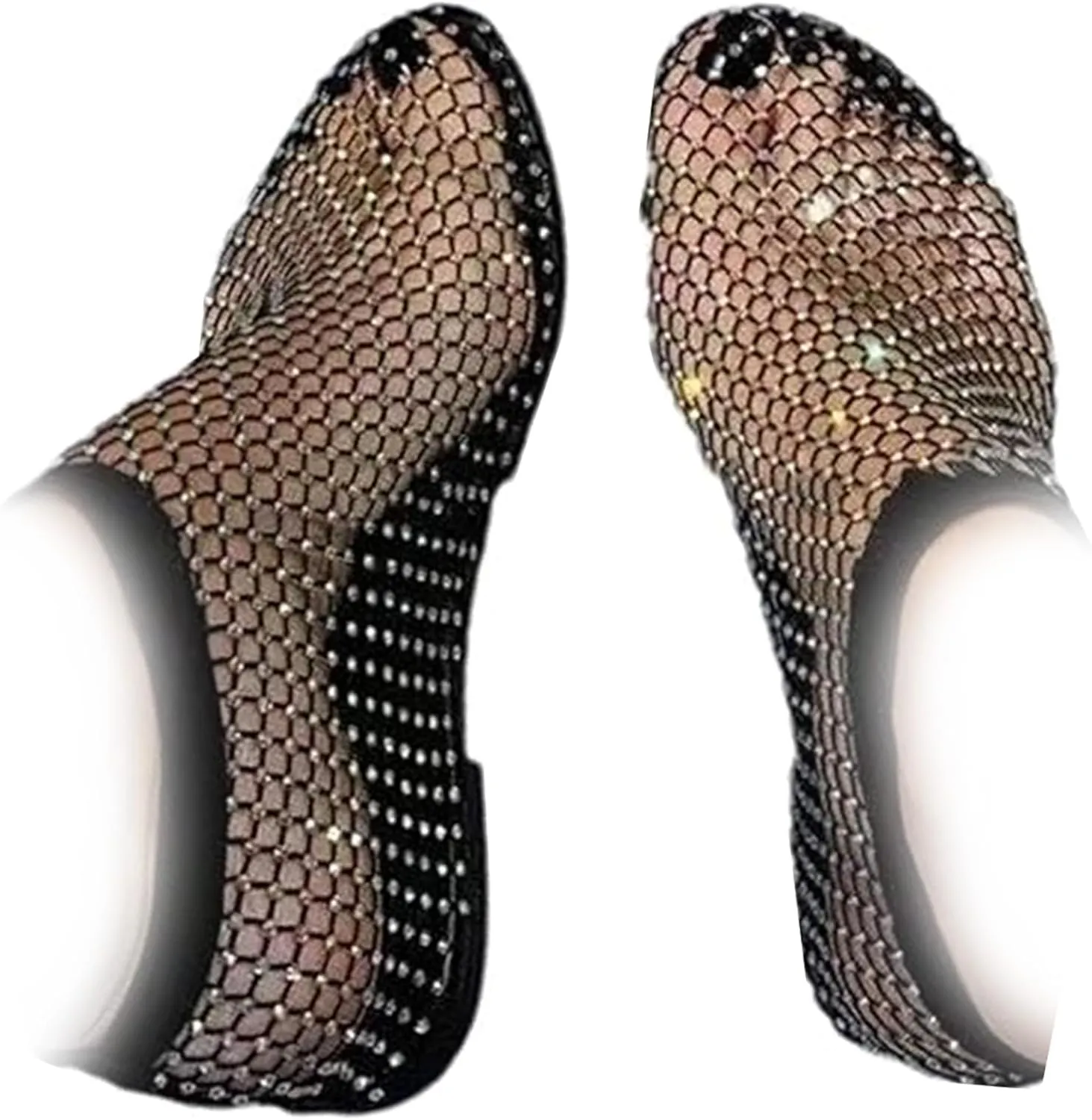 Ultra Comfortable Shiny Gem Mesh Flats