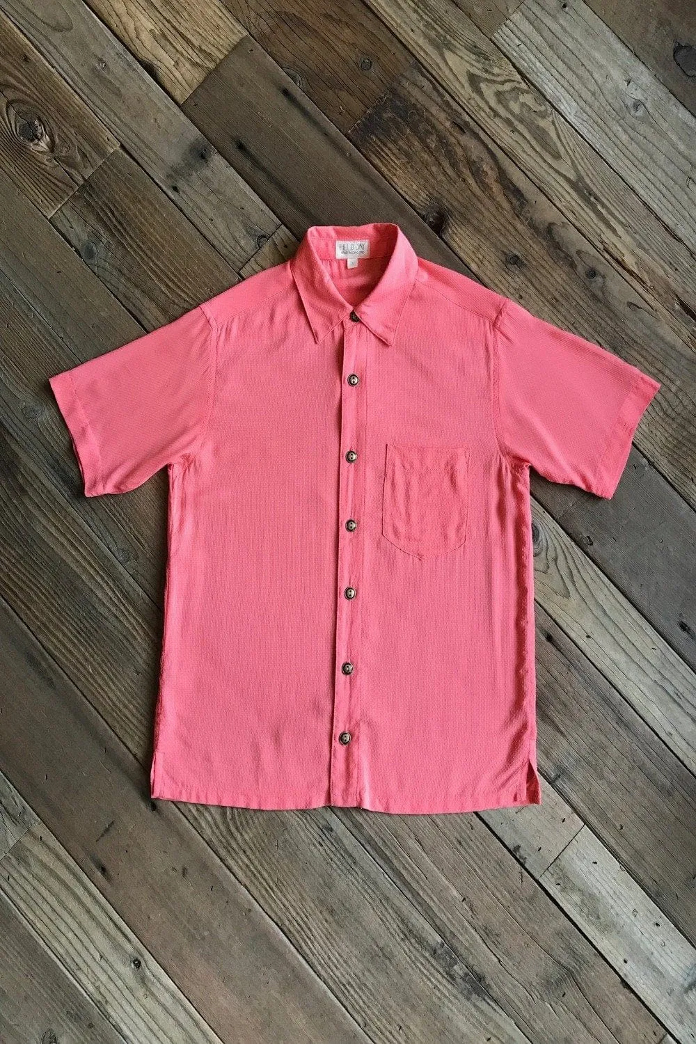 Unisex Button Up in Watermelon Rosé