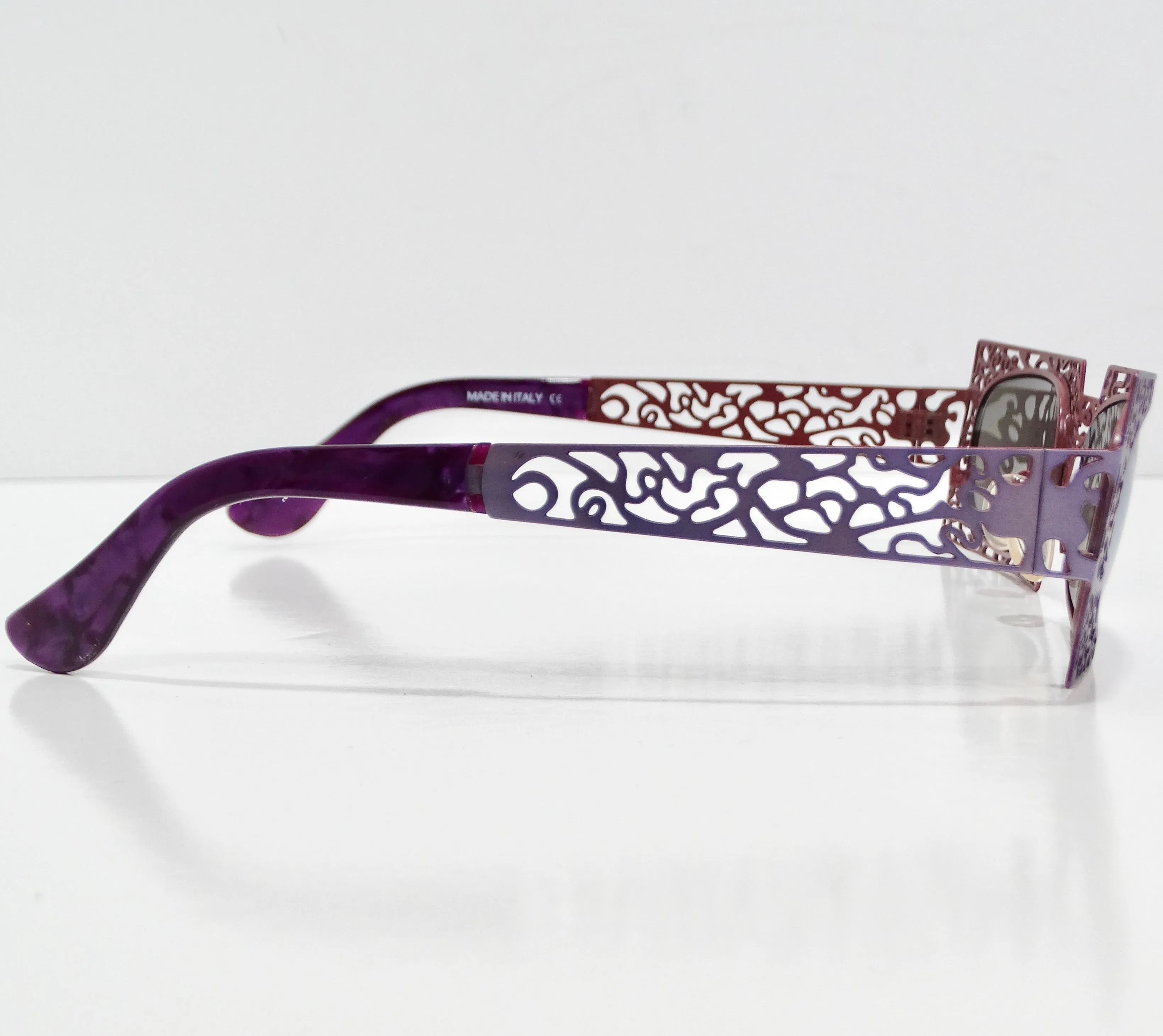 Urbani Venice Purple Laser Cut Sunglasses