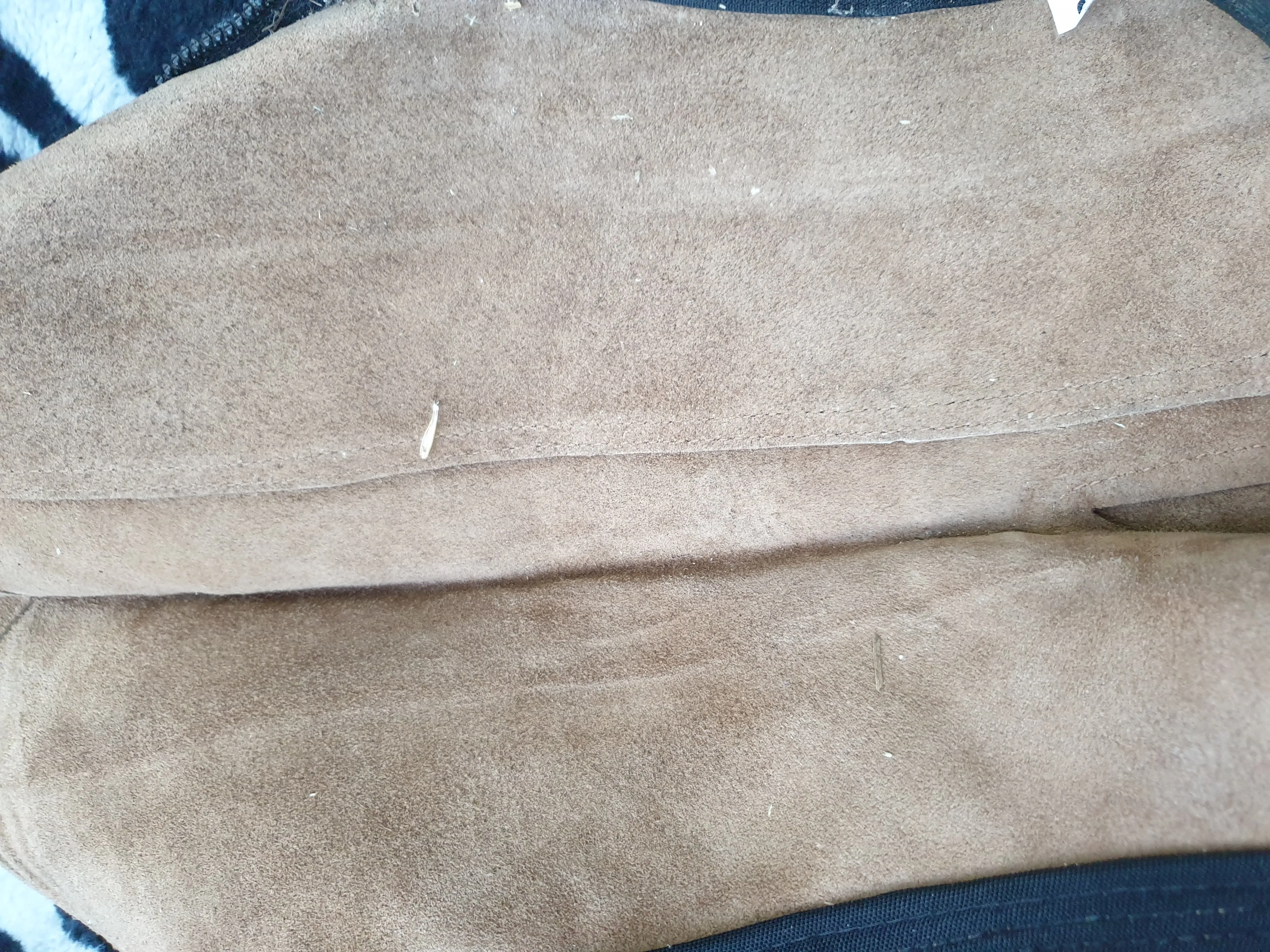 Used brown suede small adults chaps