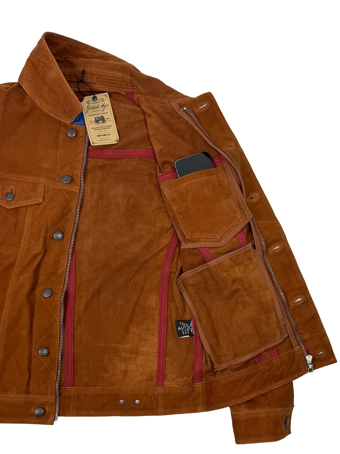 Wilde Suede Jacket Single Malt Brown