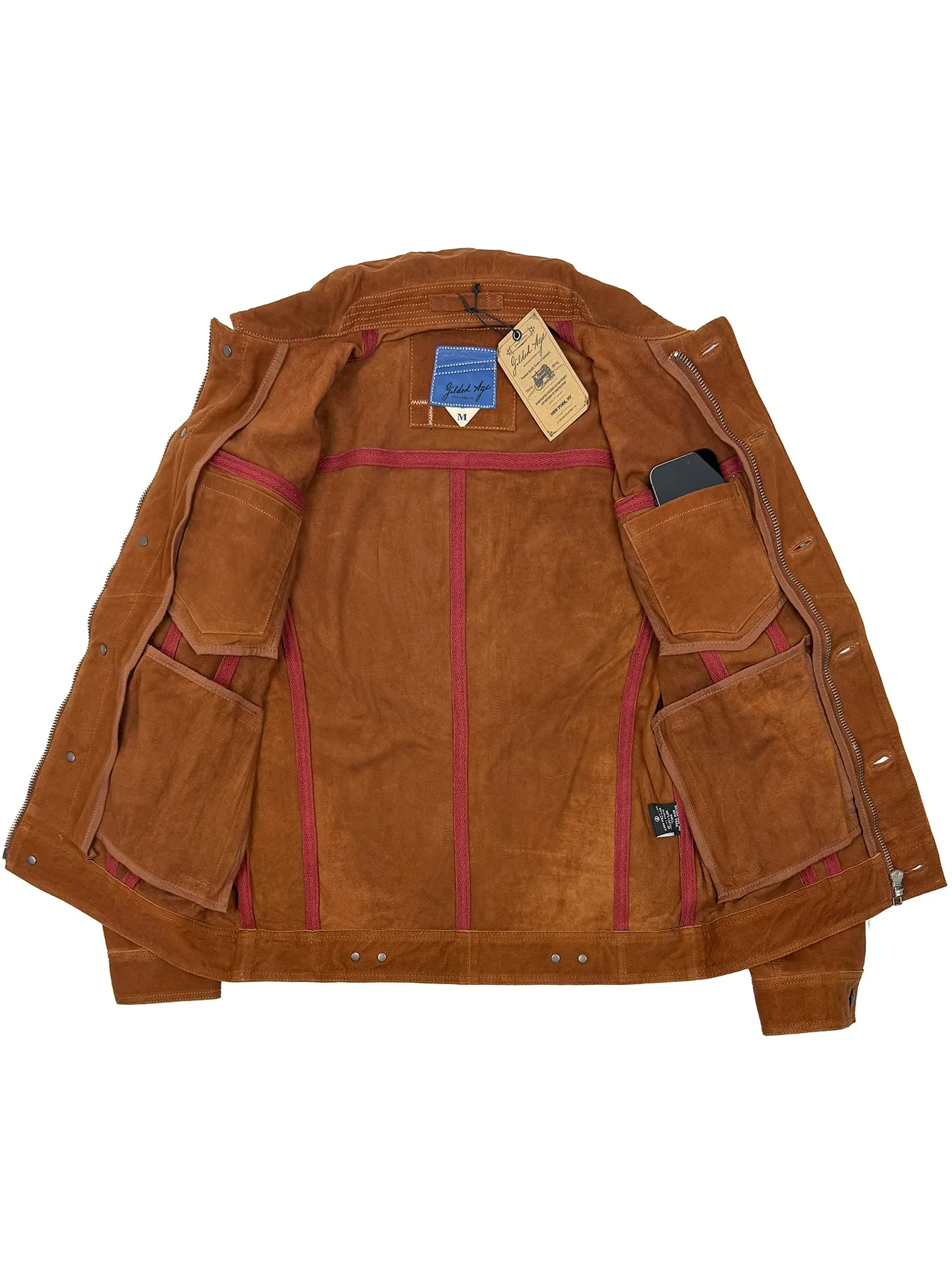 Wilde Suede Jacket Single Malt Brown