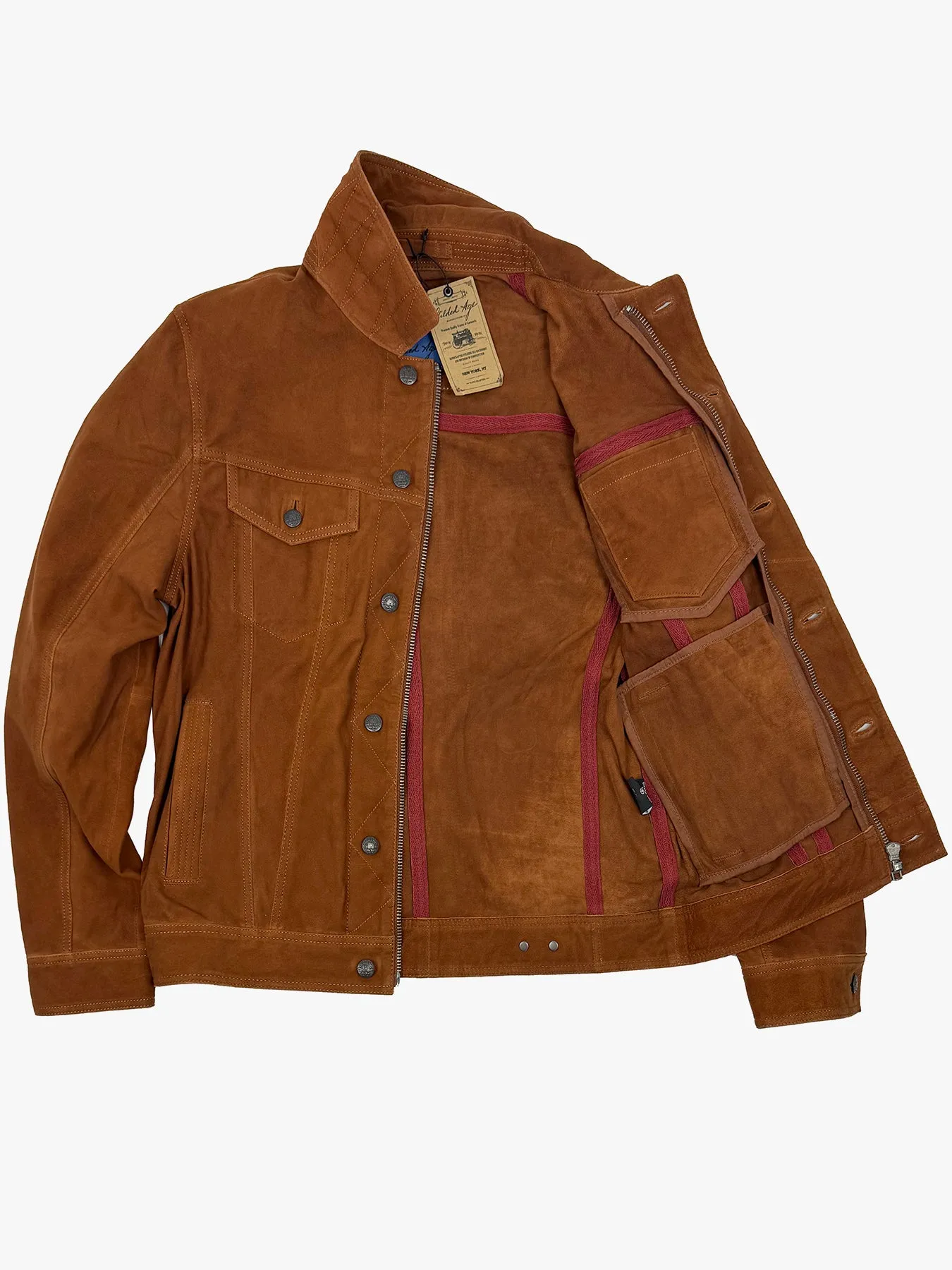 Wilde Suede Jacket Single Malt Brown